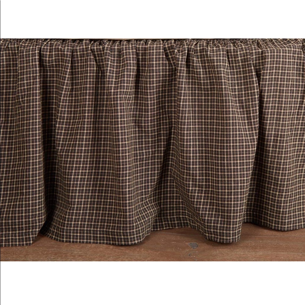 Grove Single Bed Skirt,Primitive Bed Accessory,